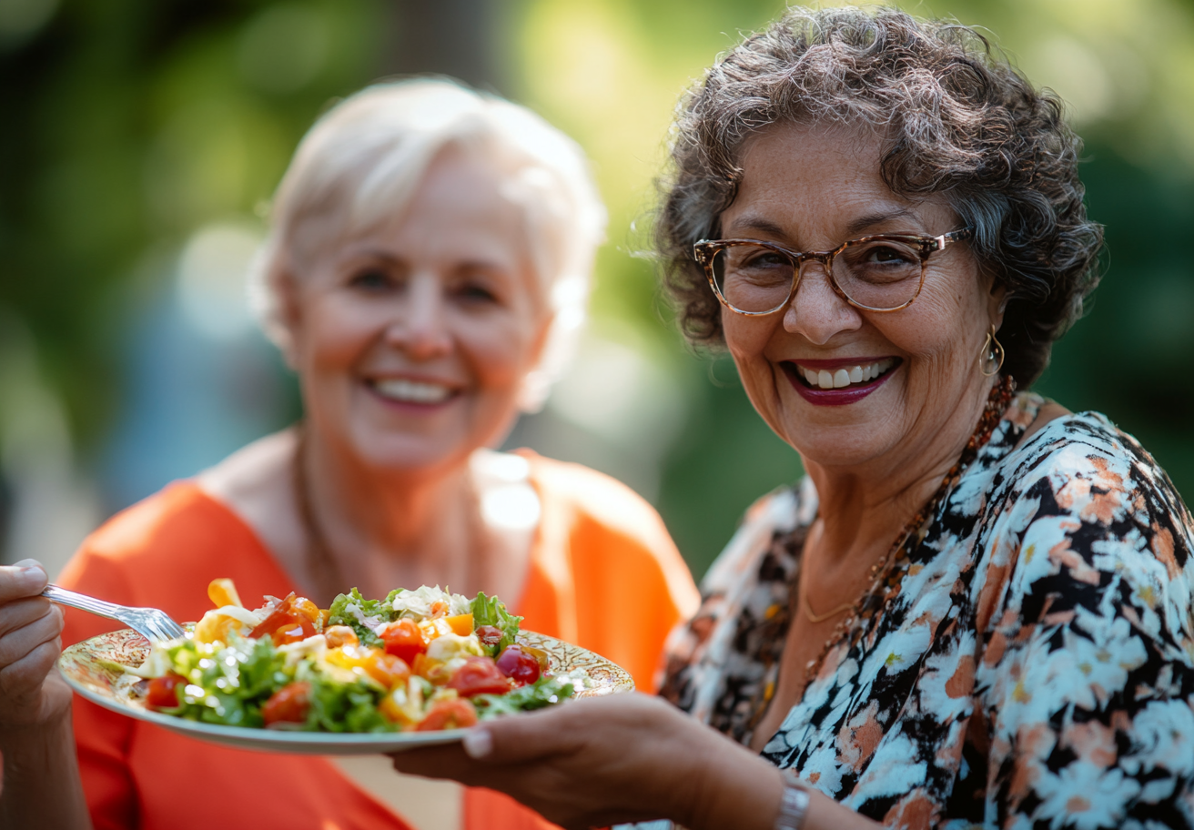 Старше подружжя обговорює план харчування